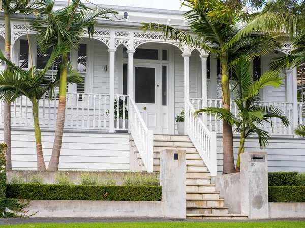 Auckland Nova Zelândia Abril 2021 Vista Moderna Villa Vitoriana Ponsonby — Fotografia de Stock