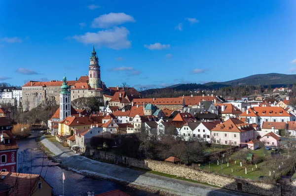 Uma Vista Cidade Velha Cesky Krumlov Boêmia Sul República Checa — Fotografia de Stock