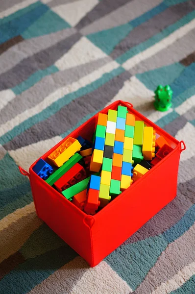 Poznan Poland Mar 2016 Colorful Lego Duplo Plastic Build Bricks — ストック写真