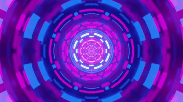 Тривимірне Відображення Абстрактного Фону Барвистими Геометричними Формами Яскравими Неоновими Вогнями — стокове фото