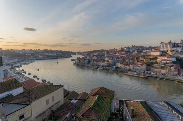 Vista Rio Douro Partir Jardim Morro Porto Portugal — Fotografia de Stock