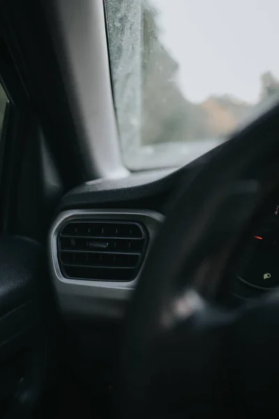 Vertical Shot Car Air Vent Front Window — Fotografia de Stock