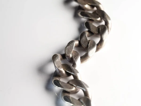 Closeup Shot Metal Chain — Stock Photo, Image