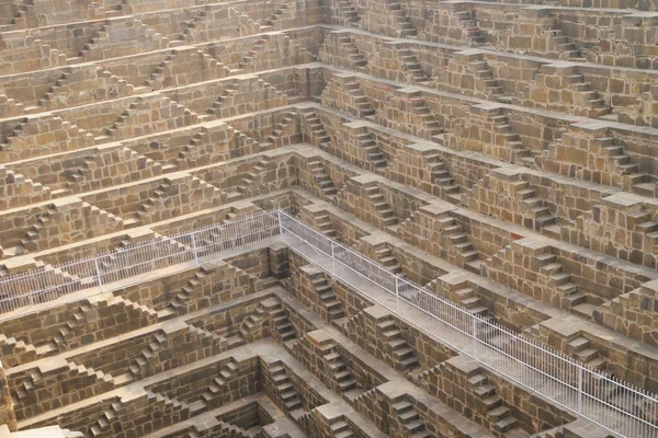 Chand Baori Stepwell Het Dorp Abhaneri Rajasthan — Stockfoto