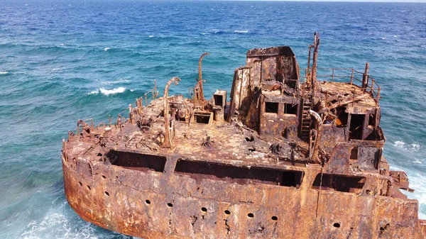 Barco Abandonado Klein Curazao — Foto de Stock