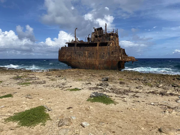Navio Abandonado Klein Curaçao — Fotografia de Stock
