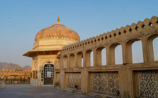 Majestic Amber Fort Jaipur Rajasthan India Daylight — 스톡 사진