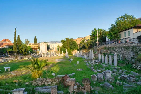 Athens Greece May 2021 Roman Agora Built Acropolis Central Market — 스톡 사진