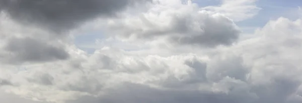 Panorama Abstracto Formación Nubes Escenografía Dramática Del Cielo Con Paisaje — Foto de Stock