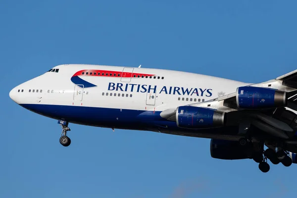 Londen Verenigd Koninkrijk Feb 2020 British Airways Baw Nadert Londen — Stockfoto