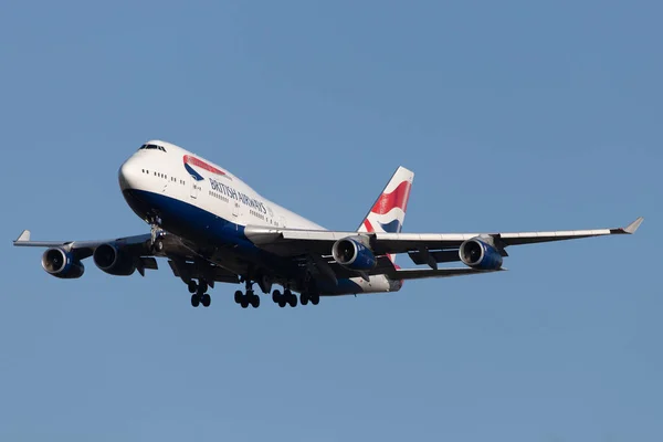 Londres Royaume Uni Février 2020 British Airways Baw Approche Aéroport — Photo