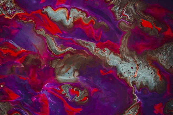 Een Abstract Marmeren Schilderij Met Gemengde Kleuren Het Water Perfect — Stockfoto