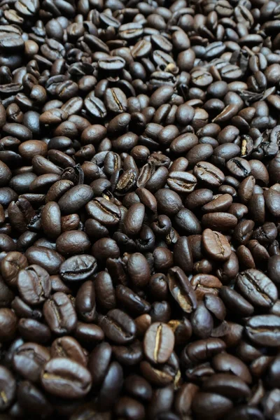 Overhead Shot Roasted Coffee Beans Perfect Background — Stock Photo, Image