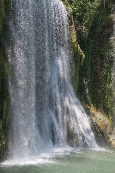 Cachoeira Parque Natural Monasterio Piedra Zaragoza Espanha — Fotografia de Stock
