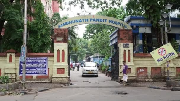 Sambhunath Pandit Hospital Hospital Governo Estadual Kolkata Bengala Ocidental — Vídeo de Stock