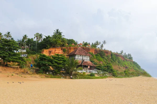 Beautiful Landscape House Seashore Papanasam Beach Varkala India — Stock Photo, Image
