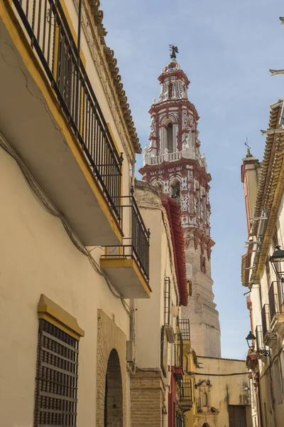 Low Angle Ecija Tower Sevilla Spain — Stock Photo, Image