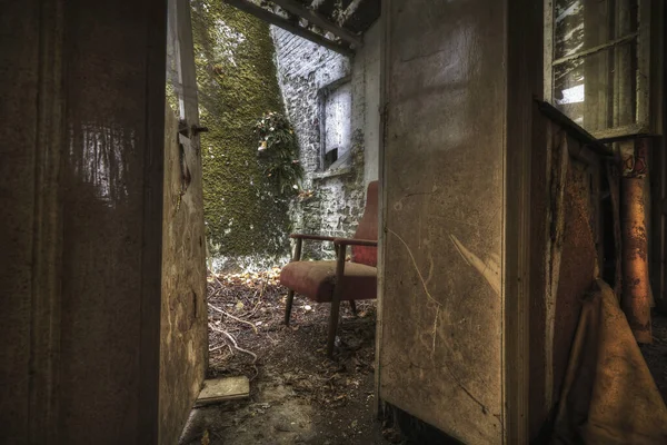 Interior Old Abandoned Building — Stock Photo, Image