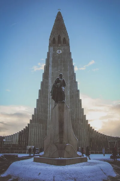 Église Paroissiale Hallgrimskirkja Reykjavik Islande — Photo