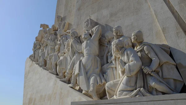 Closeup Shot Statues Monument Discoveries Lisbon — Stok fotoğraf