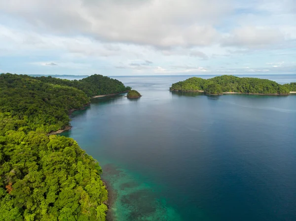 Beautiful Shot Sea Blue Cloudy Sky Indonesia — Stock Photo, Image