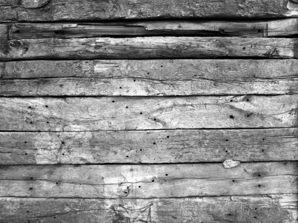 Grayscale Texture Weathered Wooden Planks — Stockfoto