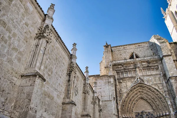Close Arquitetura Catedral Castela Leão Palencia Espanha — Fotografia de Stock