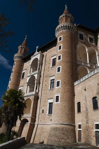 Vue Angle Bas Palais Ducal Urbino Urbino Italie — Photo