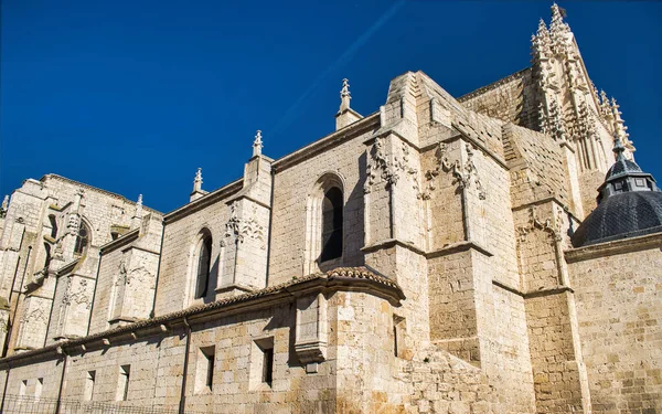 Primer Plano Los Detalles Arquitectónicos Catedral Gótica Palencia España —  Fotos de Stock