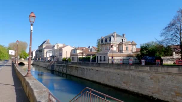 Rendering Canal Chalons Champagne Francia — Vídeos de Stock