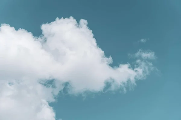 Una Vista Natural Una Nube Forma Elefante Cielo Azul Con — Foto de Stock