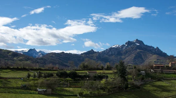 Uma Foto Panorâmica Vista Parque Natural Redes Nas Astúrias Parque — Fotografia de Stock