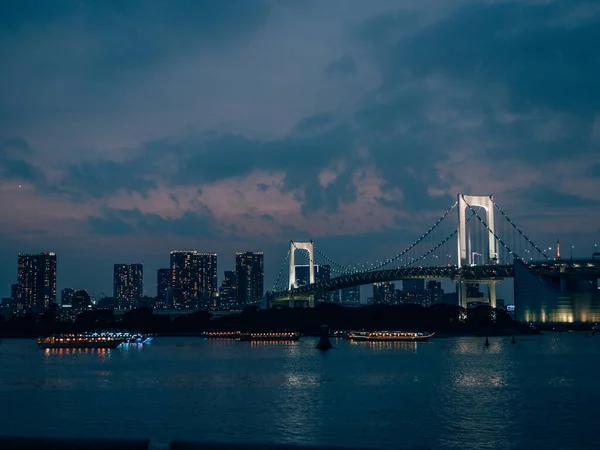 Närbild Bild Stadsbilden Tokyo Natten Perfekt För Bakgrund — Stockfoto