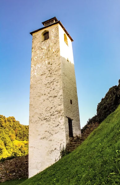 Vertical Shot Prominent Tower Maglaj Fortress Bosnia Herzegovina — Stock Photo, Image