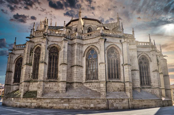 Hermoso Paisaje Catedral Palencia España Atardecer — Foto de Stock