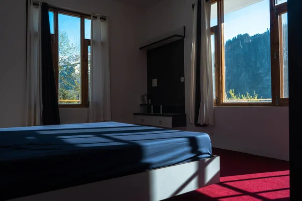 Interiér Hotelového Pokoje Horách Manali Himachal Pradesh — Stock fotografie