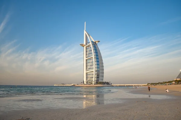 Dubai United Arab Emirates Ιαν 2019 Παραλία Jumeirah Και Πολυτελές — Φωτογραφία Αρχείου