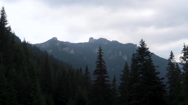 Όμορφο Τοπίο Ένα Βουνό Στα Βουνά — Αρχείο Βίντεο