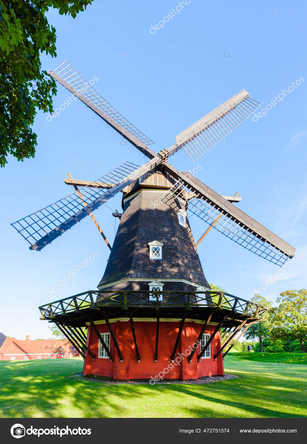 Moinho De Vento Em Kastellet Copenhagen Imagem de Stock - Imagem