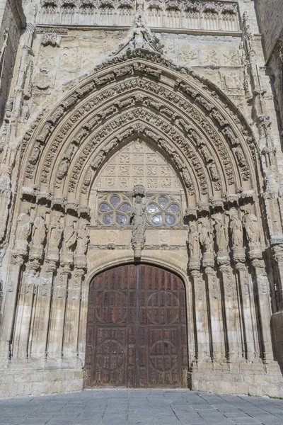 Vertical Shot Cathedral San Antolin Sunlight Palencia Spain — ストック写真