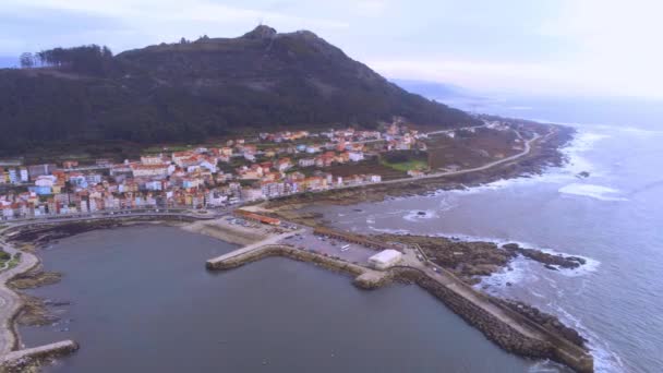 Vue Aérienne Sur Mer Plage Arrière Plan — Video