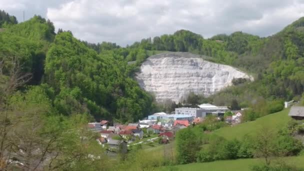 Blick Auf Die Stadt Der Altstadt Des Dorfes — Stockvideo