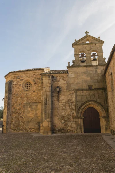 Historyczne Centrum Średniowiecznego Miasta Caceres Hiszpania Słoneczny Dzień — Zdjęcie stockowe