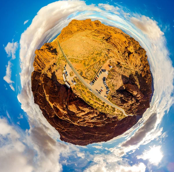 360 Degree Panoramic Shot Valley Fire Nevada Desert — Stock Photo, Image