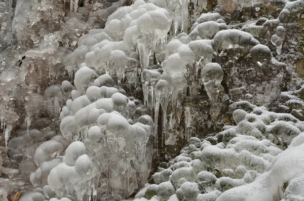 Beautiful View Frozen Waterfall — Φωτογραφία Αρχείου