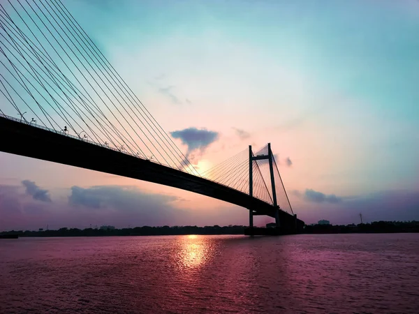 James Prinsep Ghat Calcutta India Durante Tramonto — Foto Stock