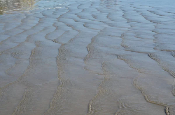 Colpo Sabbia Sulla Spiaggia — Foto Stock