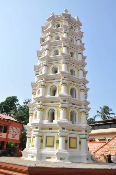 Templul Shri Mahalasa Din Mardol Goa Timpul Zilei — Fotografie, imagine de stoc