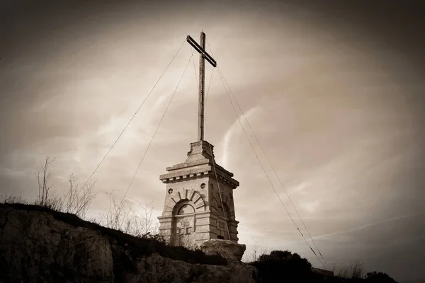 Siggiewi Malta Dezember 2015 Das Laferla Kreuz Und Der Schrein — Stockfoto