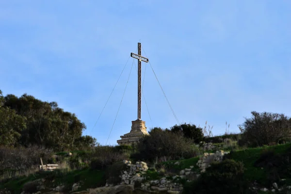 Siggiewi Malta Prosince 2015 Laferlský Kříž Svatyně Okraji Siggiewi Maltě — Stock fotografie